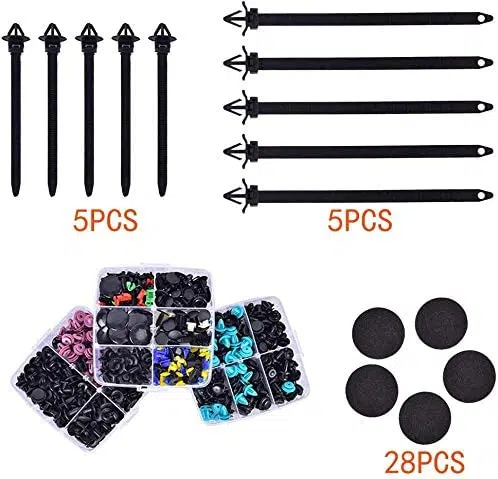 C0011 723Pcs Car Auto Plastic Retainer Clips Plastic Rivets Screw Panel Push Fastener and Car Door Clips Kit