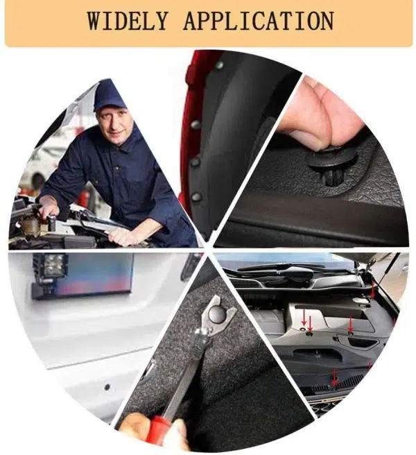 C0011 723Pcs Car Auto Plastic Retainer Clips Plastic Rivets Screw Panel Push Fastener and Car Door Clips Kit