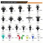 C0011 723Pcs Car Auto Plastic Retainer Clips Plastic Rivets Screw Panel Push Fastener and Car Door Clips Kit
