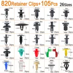 C0066 925pcs Car Clips Plastic Car Bumper Fastener 26 Sizes Push Retainer Rivets Kit Door Trim Panel Fender Clips Bumper Clips