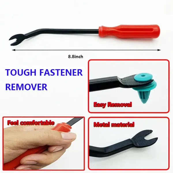 C0139 299Pcs 5-Tool Car Body Plastic Push Retainer Fasteners Fender Bumper & Rivet Screwdriver Auto Fastener & Clip