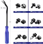 C0209 120Pcs Car Clips Auto Bumper Fastener & Clip Bumper Retainer Clips 6 Size