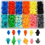 C0298 420Pcs Car Clips Body Plastic Push Retainer Pin Clips Fender Bumper Fastener Rivet Screwdriver Bumper Clips