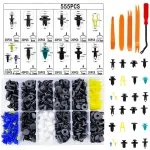 C0300 555Pcs Manufacture Wholesale Plastic Rivets Fastener Fender Bumper Push Pin Clips Fastener Kit