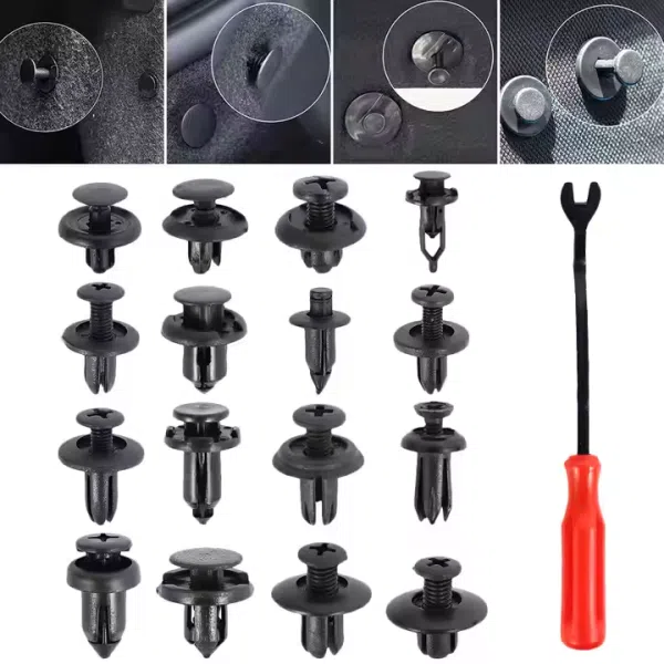 C0300 555Pcs Manufacture Wholesale Plastic Rivets Fastener Fender Bumper Push Pin Clips Fastener Kit