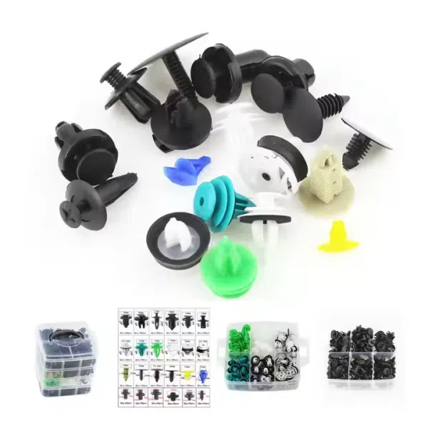 C0311 620Pcs Car Push Retainer Clips &Auto Fasteners Remover Assortment Car Body Fixed Clip Bumpers Plastic Pin Rivets Set