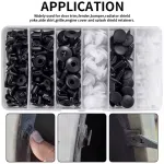 C0352 155 Pcs Car Retainer Clips Kit Universal Car Bumper Fasteners Plastic Car Door Trim Panel Clips Body Push Rivet