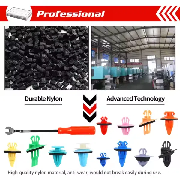 C0355 421Pcs Fixed Jacket for Automobile Fender 12 Most Common Sizes Automotive  Retainer Clips with Fastener Remover