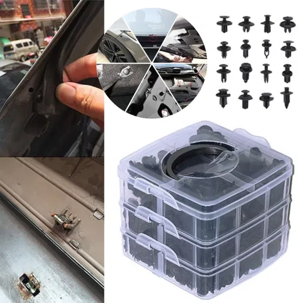 C0272 630Pcs Fastener Plastic Clip  Auto Car Clips Auto Bumper Fastener & Clip Rivets Expansion Screws