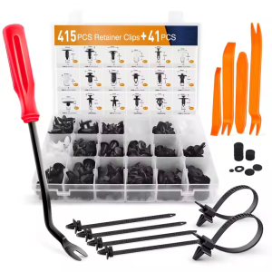 C0358 415Pcs Push Retainer Bumper Clips Bumper Fastener Car Clip Holder Kit Door Trim Panel