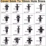 C0428 660Pcs Auto Fastener & Clip Push Trim Clips Pin Rivet Bumper KitScrewdriver with Removal Tool