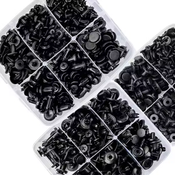 C0428 660Pcs Auto Fastener & Clip Push Trim Clips Pin Rivet Bumper KitScrewdriver with Removal Tool