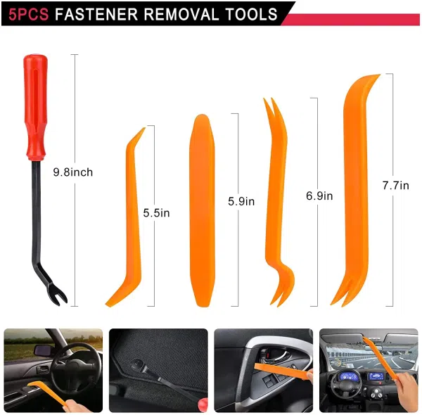 C0437 255Pcs Plastic Push Retainer Kit New Condition Car Door Trim Panel Fender Auto Fasteners with Bumper Retainer Clips