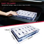 C0437 255Pcs Plastic Push Retainer Kit New Condition Car Door Trim Panel Fender Auto Fasteners with Bumper Retainer Clips