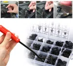 C0437 255Pcs Plastic Push Retainer Kit New Condition Car Door Trim Panel Fender Auto Fasteners with Bumper Retainer Clips