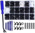 C0530 447Pcs Auto Body Fastener Rivet Clip Kit Car Clips Set With Push Retainer Clips Fastener Remover Auto Trim Removal Tool