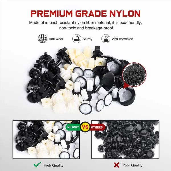 C0598 166Pcs Automotive Retaining Clips Screw Washers 12 Most Popular Size and Applications for GM Toyota, Honda and Nissan