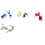 C0673 160Pcs Auto Universal Plastic Door Round Head Lock Rod Clip Side Fasteners Retainers Car Wire Clips  Accessories Clips