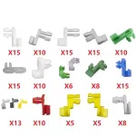 C0673 160Pcs Auto Universal Plastic Door Round Head Lock Rod Clip Side Fasteners Retainers Car Wire Clips  Accessories Clips