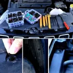 C0724 725Pcs Car Push Retainer Clips & Auto Fasteners -23 Sizes Nylon Bumper Fender Rivets with Cable Ties Fasteners Remover