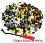 C0773 500Pcs Clips Car Body Plastic Push Pin Rivet Trim Moulding Fastener Screwdriver Kit
