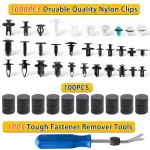 C0899-B 1101pcs Car Clipst Push Retainer-32 Most Popular Sizes Fender Bumper Clips Car Bumper Fastener Kit