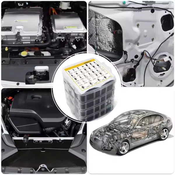 C0899-B 1101pcs Car Clipst Push Retainer-32 Most Popular Sizes Fender Bumper Clips Car Bumper Fastener Kit