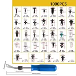 C0899-B 1101pcs Car Clipst Push Retainer-32 Most Popular Sizes Fender Bumper Clips Car Bumper Fastener Kit