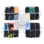 C0975 1390Pcs Car Door Panel Clips & Auto Fasteners Assortment - 26 Sizes Automotive Push Pin Rivets Set Bumper Trim Body Clips