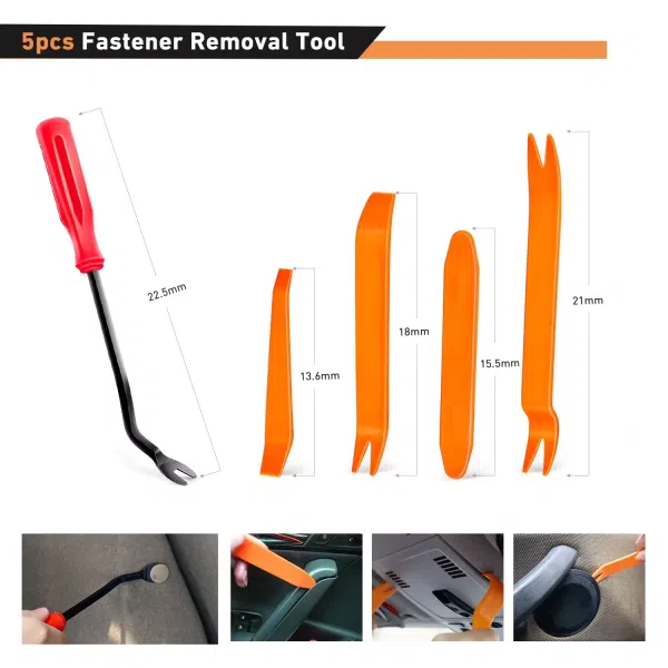 C0976 935Pcs Car Push Retainer Clips & Auto Fasteners Assortment Nylon Bumper Fender Rivets with Cable Ties Fasteners Remover