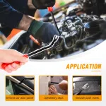 C0977 795Pcs Car Push Retainer Clips & Auto Fasteners Nylon Bumper Fender Rivets Metal Screw Pin Kit with Cable Ties Remover