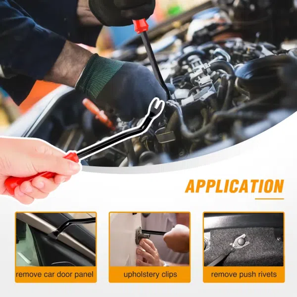 C0977 795Pcs Car Push Retainer Clips & Auto Fasteners Nylon Bumper Fender Rivets Metal Screw Pin Kit with Cable Ties Remover