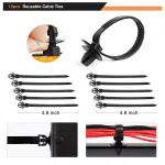 C0730 635Pcs Car Clips Push Retainer Bumper Clips Auto Fastener & Clip 16 Most Popular Size Nylon Bumper Fender Rivets