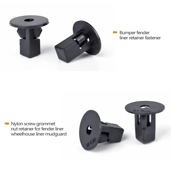 C1061 120pcs Car Clips Push Retainer Bumper Fastener Bumper Fender Liner 90189-06065 Compatible 75495-35010 75397-35010 90189-06013