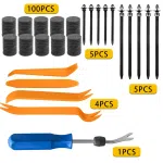 C1062 1295Pcs Car Retainer Auto Fasteners Body Plastic Trim Clips Pin Rivet Bumper Kit