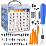 C1062 1295Pcs Car Retainer Auto Fasteners Body Plastic Trim Clips Pin Rivet Bumper Kit