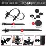 C1079 1215Pcs Bumper Clips Plastic Rivets Fasteners Push Retainer Kit with 33 Sizes Automotive Trim Panel Clips Assortment