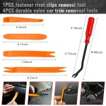 C1079 1215Pcs Bumper Clips Plastic Rivets Fasteners Push Retainer Kit with 33 Sizes Automotive Trim Panel Clips Assortment