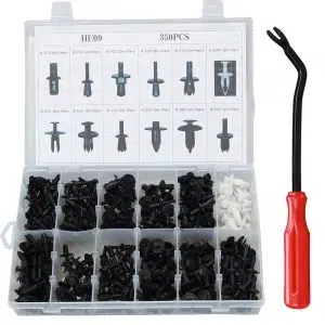 C0012 350Pcs Auto Retainer Clips Universal Car Body Plastic Push-holder Screwdriver Accessories Nylon Material Faster Repair