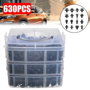 C0272 630Pcs Fastener Plastic Clip  Auto Car Clips Auto Bumper Fastener & Clip Rivets Expansion Screws