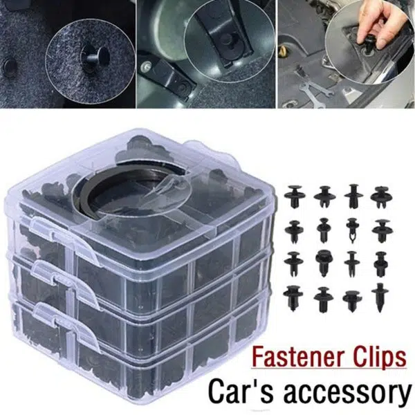 C0272 630Pcs Fastener Plastic Clip  Auto Car Clips Auto Bumper Fastener & Clip Rivets Expansion Screws
