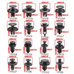 C0272 630Pcs Fastener Plastic Clip  Auto Car Clips Auto Bumper Fastener & Clip Rivets Expansion Screws