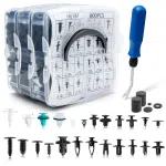 C0370 821Pcs Universal Car Clips Kit Plastic High Quality Car Bumper Fasteners Auto Clips Automotive Push Pin