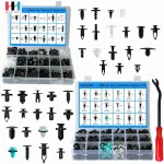 C0340 715Pcs Fastener Remover & 32 Car Door Panel Trim Clips Kit Car Retainer Clips Fasteners Cars Body Kits Plastic Material