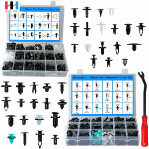 C0340 715Pcs Fastener Remover & 32 Car Door Panel Trim Clips Kit Car Retainer Clips Fasteners Cars Body Kits Plastic Material