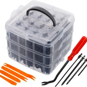C0529 645Pcs Car  Fender Rivet Clips and Plastic Fastener Kits Fender  Clips 16 Most Popular Sizes Automotive PIN RIVET Kits