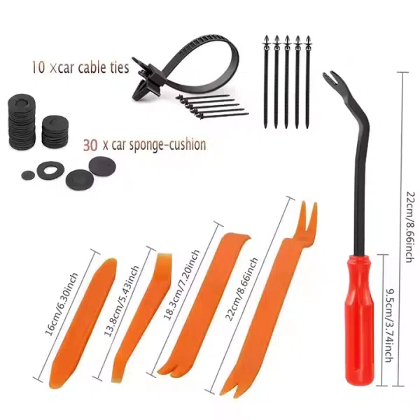 C0175 675Pcs Auto Fastener & Clip Bumper Retainer Plastic Car Rivets Push Pins Automotive Fender Clips Door Panel Trim Clips Kit