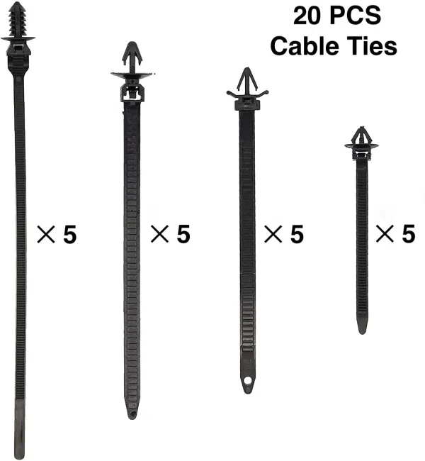 C0306 710Pcs Car Auto Fastener & Clip Push Retainer 16 Sizes Nylon Bumper Push Fasteners Rivet Clips Replacement