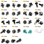 C0602 390pcs GRC-34 Push Bumper Fastener Automotive Fastener Clip Hybrid Body Push Bumper Door Trim Panel Auto Clip
