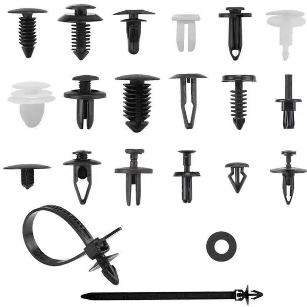 C0136 446Pcs Nylon Car Retainer Clips Auto Fasteners Push Trim Clips Pin Rivet Bumper Kit New Condition Automotive Fasteners